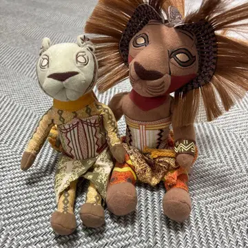 극단 사계 [라이온 킹] 심바&나라 봉제 인형