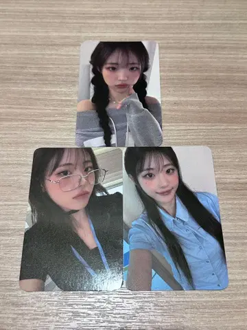 히나 QWER ROCKATION 월드 투어 트레이딩 카드 3종 컴프