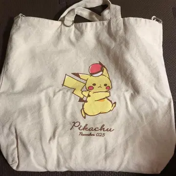 피카츄 숄더 토트백 Pikachu number025