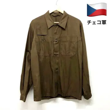 70s 체코군 데드스탁 메카닉 워크 재킷 헤링본