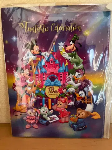 홍콩 디즈니 새상품 클리어 파일 더피 프렌즈 미키