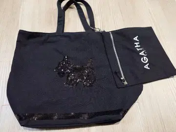 AGATHA 스팽글 강아지 토트백 아가사