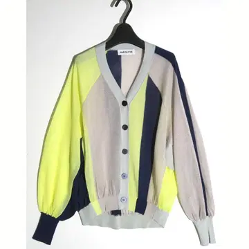 HeRIN.CYE Color block sheer cardigan