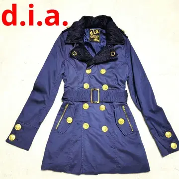 d.i.a. 다이아 벨트 포함 상하 분리 2way 트렌치코트 y2k