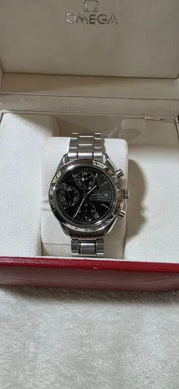 OMEGA 자동 와인딩 크로노그래프 블랙 3513.50