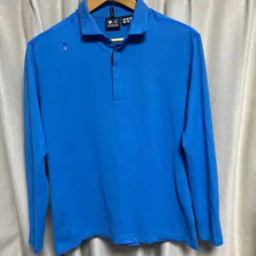 데상트 골프 DESCENTE 남성용 L 파랑 긴팔 셔츠
