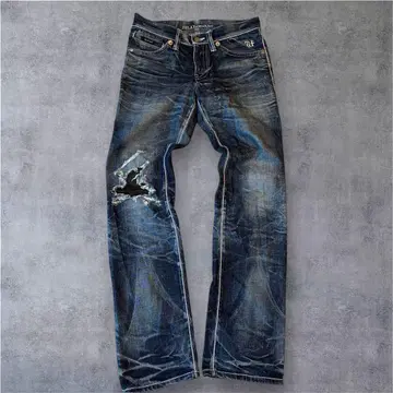 데미지 00s 오니히게 청바지 y2k 데님