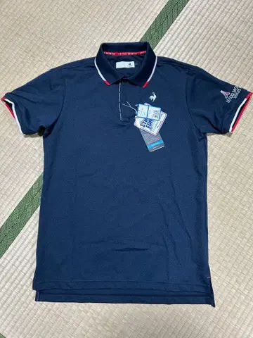 LE COQ SPORTIF 남성용 셔츠 L 네이비 골프 웨어