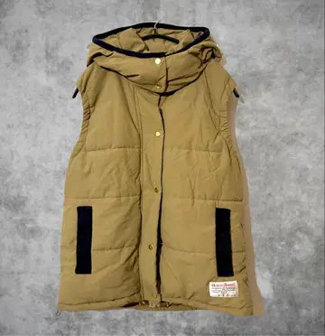 Harris Tweed 해리스 트위드 다운 베스트 베이지