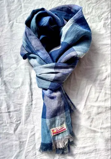 Cushman 체크 무늬 코튼 스톨 동양 엔터프라이즈 Evis