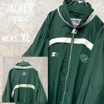 레어 90s [스타터] NFL 제츠 양면 자수 나일론 자켓/남성용 XL