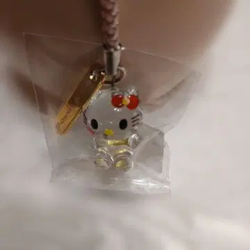 헬로키티 카나자와 한정판 유리 세공 금박 포함 스트랩