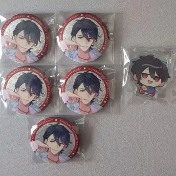 니지산지 8th Anniversary 캔뱃지 아쿠브로 유메오이 카케루