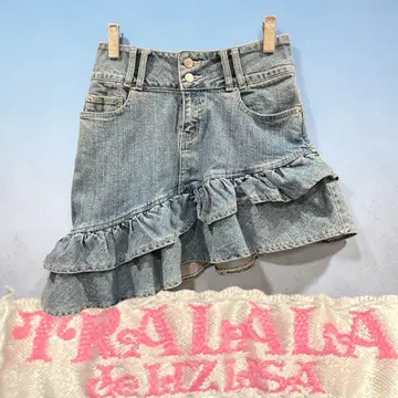 y2k 헤이세이 갸루 'TRALALA de LIZLISA' 데님 프릴