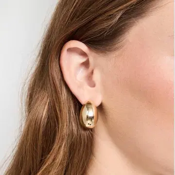 Kenneth Jay Lane 케네스 제이 레인 골드 후프 귀걸이