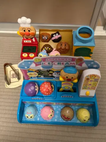 NEW 호빵맨 올리고 퐁! 아이스크림 주세요 아이스크림 가게와 빵집