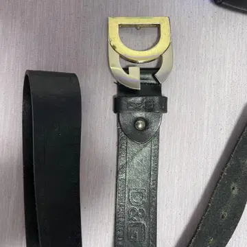 D&G 가죽 벨트 블랙