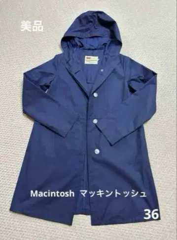 Macintosh 네이비 스프링 코트 36