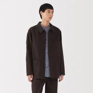 무인양품 나무 열매에서 만든 카폭 혼방 몰스킨 셋업 S