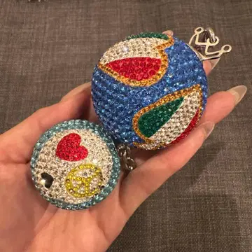 가가가 밀라노 가가 공 2세트 백참 키링 스와로브스키