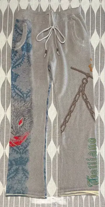 미사용 새상품 존 갈리아노 캐시미어 팬츠