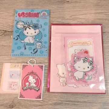 챠미키티 스티커 세트 미니 파일 미니어처 엽서 참
