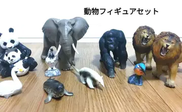 동물 피규어 세트 11체 친자 팬더 포함