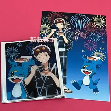 디지몬 어드벤처02 혼고 다이스케 부이몬 아크릴 카드 엽서