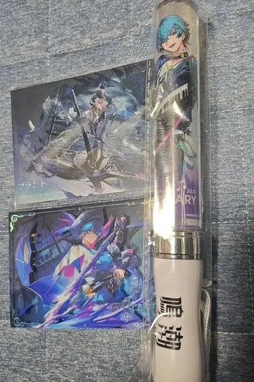 명조 응원봉 아크릴 블록 엽서 브란트