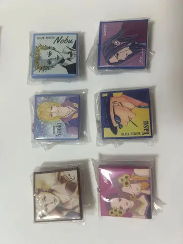 Black Stones 아크릴 키링 6개 세트