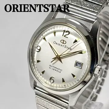 작동 오리엔트 스타 남성용 손목시계 자동 와인딩 클래식 데이트 빈티지