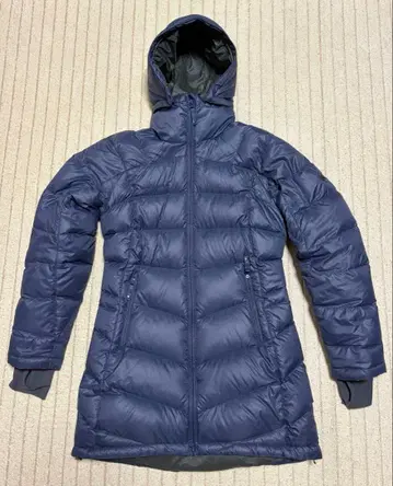 마무트 다운 코트 자켓 화이트 구스 2way A라인 새상품급