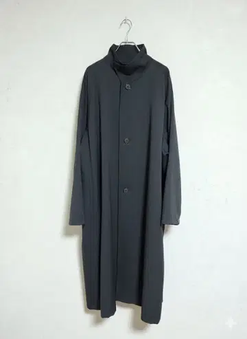 CABaN 울 개버딘 스탠드 카라 코트