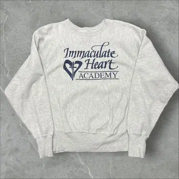 00s 챔피온 리버스 위브 미국 명문 여자고등학교 맨투맨 크롭 기장