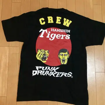 레어 PUNK DRUNKERS 펑크 드렁커스 한신 타이거즈 티셔츠