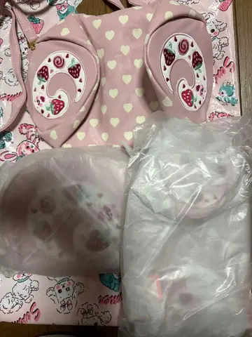 스위머 롤케이크 미니백 파우치 펜 케이스