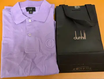 *미사용 새상품* dunhill 던힐 피케 셔츠 S 퍼플 보라색