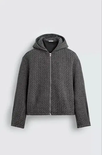 미사용 새상품 택 포함 부클레 텍스처 후드 자켓 두꺼운 원단 ZARA S