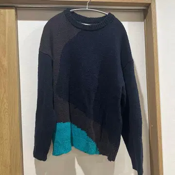 YOKE 요크 INTARSIA COTTON SWEATER