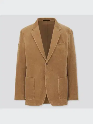 유니클로 코듀로이 자켓 베이지