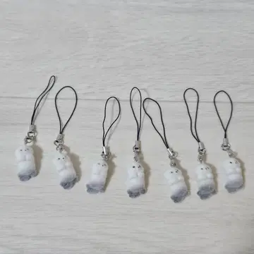 랏코 펠트제 동물 캐릭터 스트랩 7개 세트