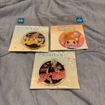 가정교사 히트맨 REBORN 산리오 콜라보 캔뱃지 고쿠데라 하야토 리본