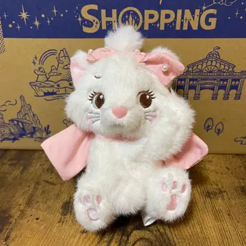 디즈니 스토어 마리 아리스토캣 봉제 인형 키링 키체인