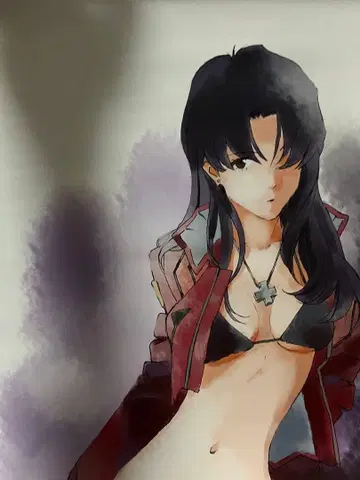 에반게리온 카츠라기 미사토 달력 포스터 혼다 타케시