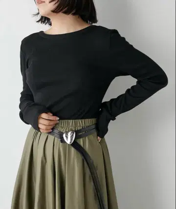 [ 완판 ] Whim Gazette V백산 골지 티셔츠