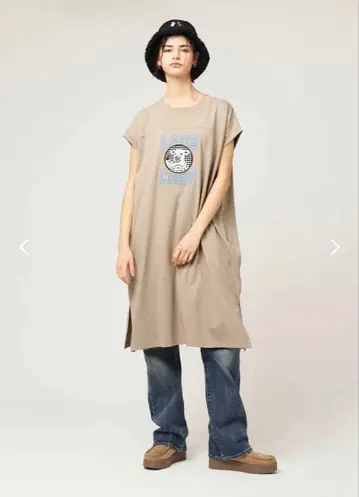 graniph 그라니프 라무초프 프렌치 슬리브 티셔츠 원피스