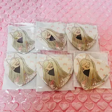 도리베 산즈 하루치요 난자 미니게임 하트 캔뱃지 6개 세트