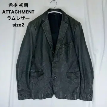 레어 초기 ATTACHMENT 램 가죽 테일러드 자켓