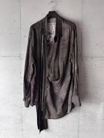 Ziggy chen 24SS DECONSTRUCTED LONG SHIRT