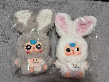 베이비 쓰리 릴리 타운 토끼 봉제 인형 2체 세트